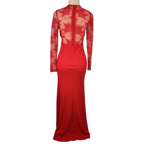 Fashion Nova women's red long gown size M - Picture 3 of 3